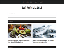 Tablet Screenshot of eatformuscle.com